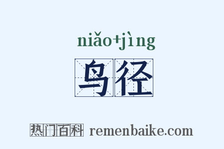鸟径是什么意思的图片